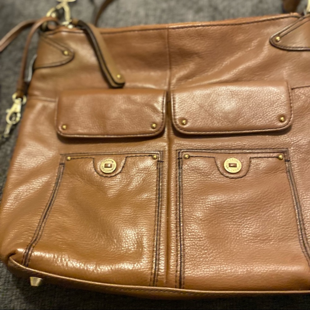 COPY - Stone Mountain brown leather crossbody with wristlet